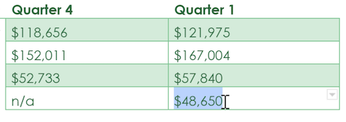 A cursor highlights a statistic within a table.